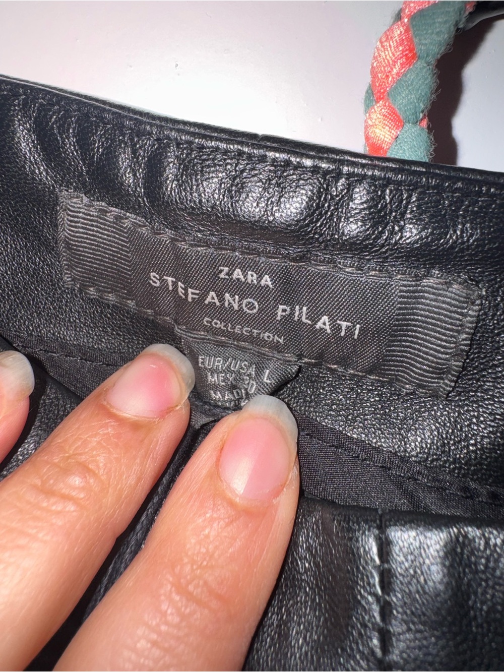 NWT ZARA x stefano pilati genuine leather pants - Picture 4 of 7
